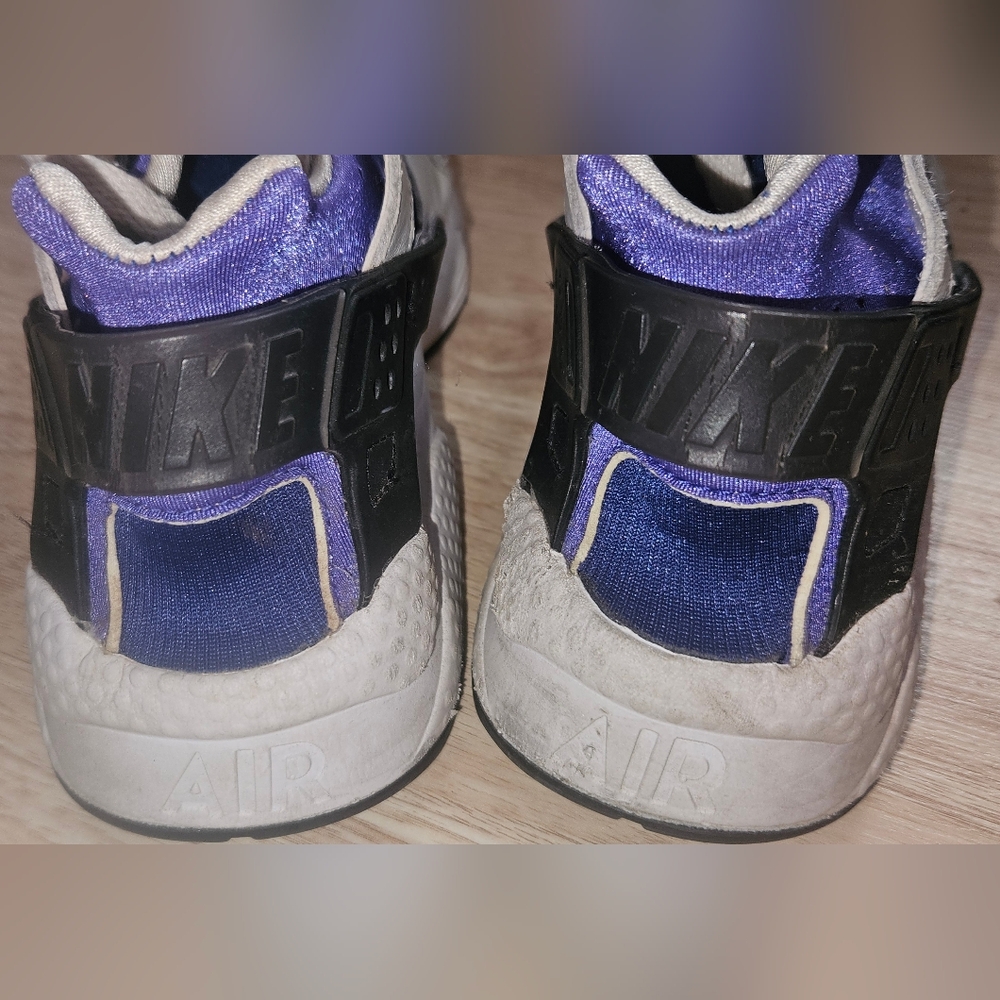 Nike Air Huarache Sneakers Purple White Trainers Women's Size 9 Shoes - Picture 11 of 16